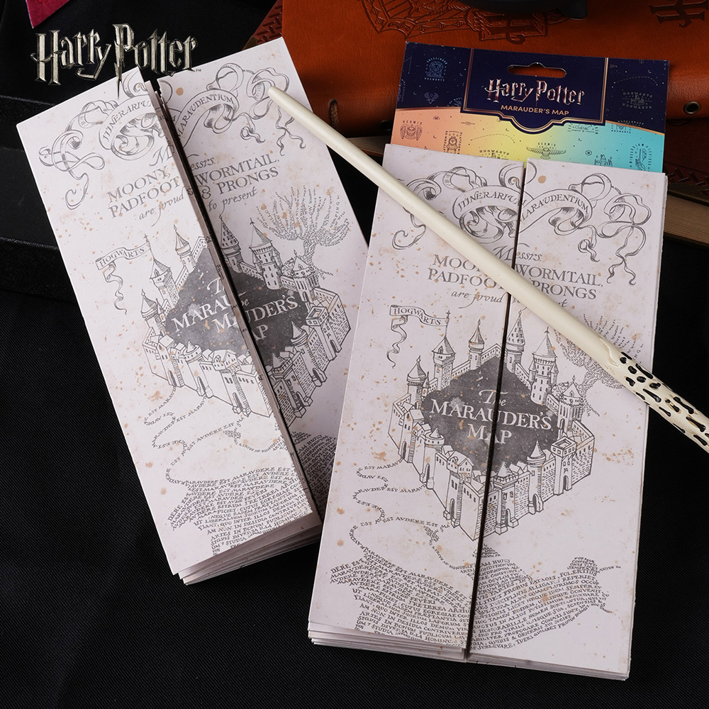 Prop Para Cosplay - 1 adet Marauder'ın sihirli okulu haritası